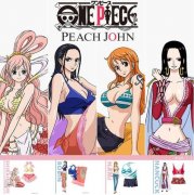 日本内衣品牌PEACH JOHN推出《海贼王》系列内衣泳衣